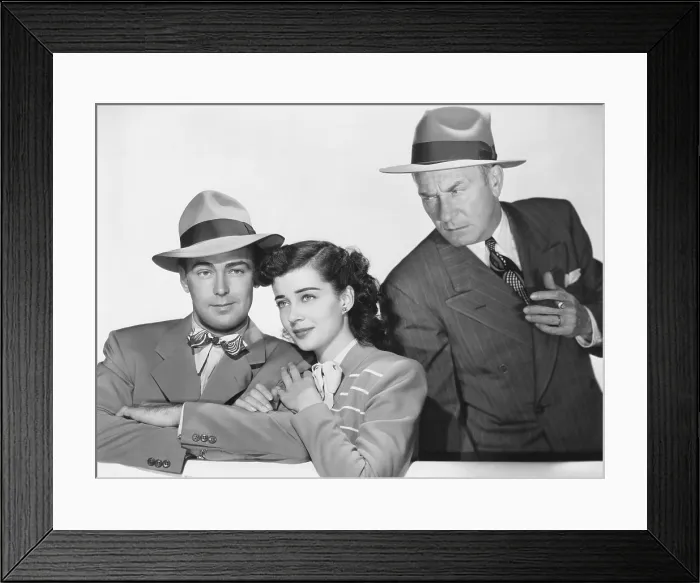 Framed Print : SALTY O'ROURKE, from left: alan Ladd, Gail Russell, William Demarest, 1945 Framed Print : SALTY O'ROURKE, from left: alan Ladd, Gail Russell, William Demarest, 1945