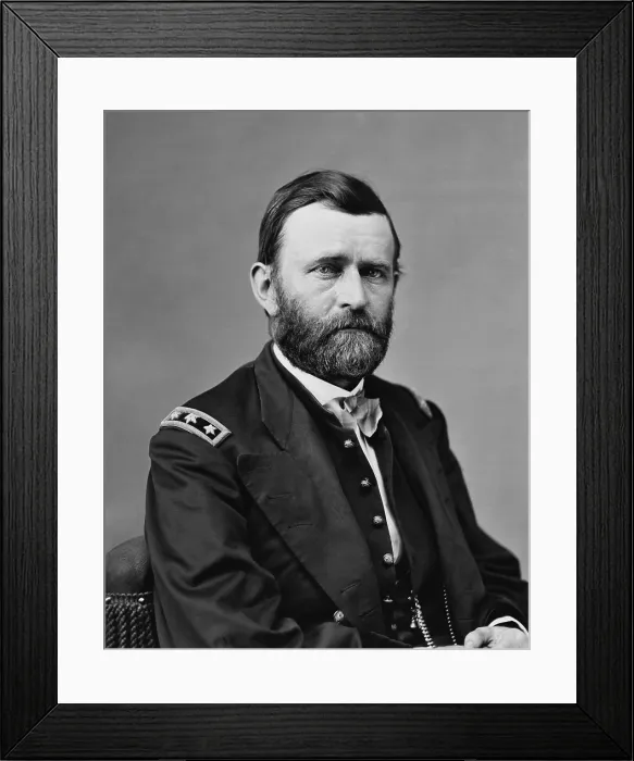 Framed Print : US Civil War. Major General Ulysses S. Grant. Photograph, c. 1864 (BSLOC_2018_10_26)