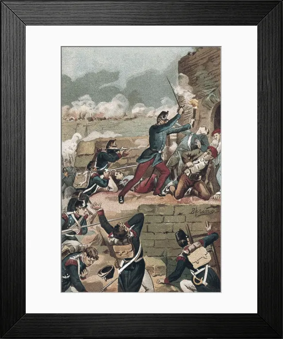 Framed Print : Spain. First Carlist War. Storming of Solsona. Litography. SPAIN. Madrid. National Library. AISA / Everett Collection**US SALES ONLY** Framed Print : Spain. First Carlist War. Storming of Solsona. Litography. SPAIN. Madrid. National Library. AISA / Everett Collection**US SALES ONLY**