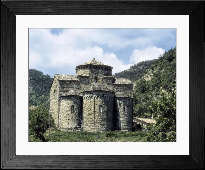 Framed Print : Church of Sant Jaume de Frontany. 11th c. SPAIN. CATALONIA. BARCELONA. Sant Jaume de Frontany. Romanesque art. Architecture. AISA / Everett Collection**US SALES ONLY**