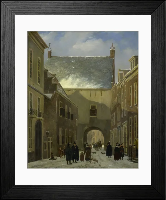 Framed Print : The Gevangenpoort, The Hague, by Johannes Adrianus van der Drift, 1820-30, Prisoner's Gate is part of a medieval prison on the Buitenhof in The Hague, Netherlands Framed Print : The Gevangenpoort, The Hague, by Johannes Adrianus van der Drift, 1820-30, Prisoner's Gate is part of a medieval prison on the Buitenhof in The Hague, Netherlands