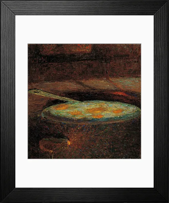 Framed Print : Still Life (Natura morta), by Angelo Morbelli, 1880-1900, 19th Century, oil on canvas - Private collection. Whole artwork view