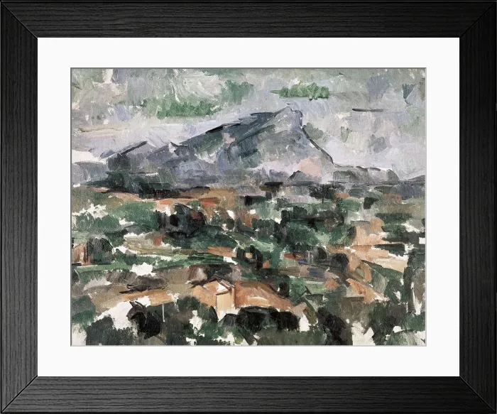 Framed Print : CEZANNE, Paul (1839-1906). Mountain Sainte-Victoire. 1904-1906. Post-Impressionism. Oil on canvas. SWITZERLAND. Zurich. Kunsthaus Zurich (Zurich Museum of Art)