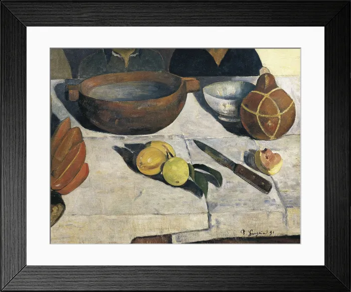 Framed Print : GAUGUIN, Paul (1848-1903). The Meal or The Bananas. 1891. Detail. Impressionism. Oil on canvas. FRANCE. Paris. Muse d'Orsay (Orsay Museum)