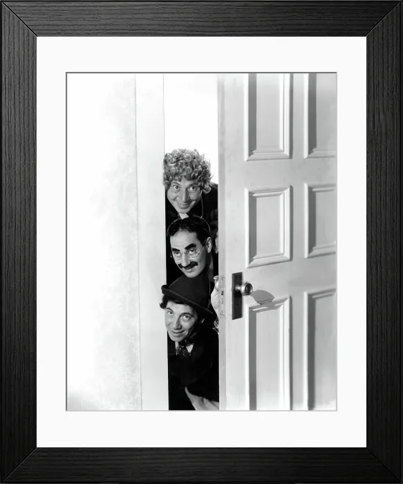 Framed Print : ROOM SERVICE, Harpo Marx, Groucho Marx, Chico Marx, 1938