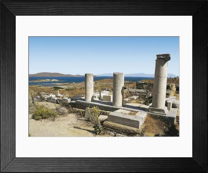 Framed Print : GREECE. CYCLADES. Delos. The Serapeion. Greek art. Architecture. AISA / Everett Collection**US SALES ONLY**