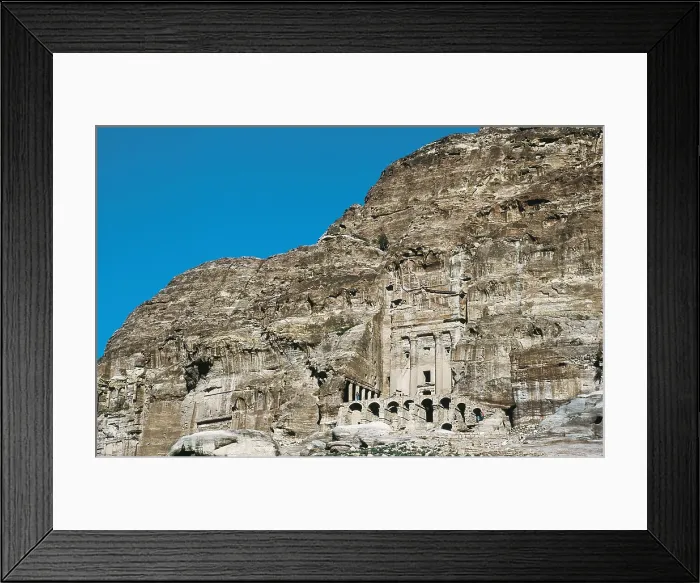 Framed Print : JORDAN. MAAN. Petra. Urn Tomb in the Way of the Faades. Nabatean art. Architecture. AISA / Everett Collection**US SALES ONLY** Framed Print : JORDAN. MAAN. Petra. Urn Tomb in the Way of the Faades. Nabatean art. Architecture. AISA / Everett Collection**US SALES ONLY**