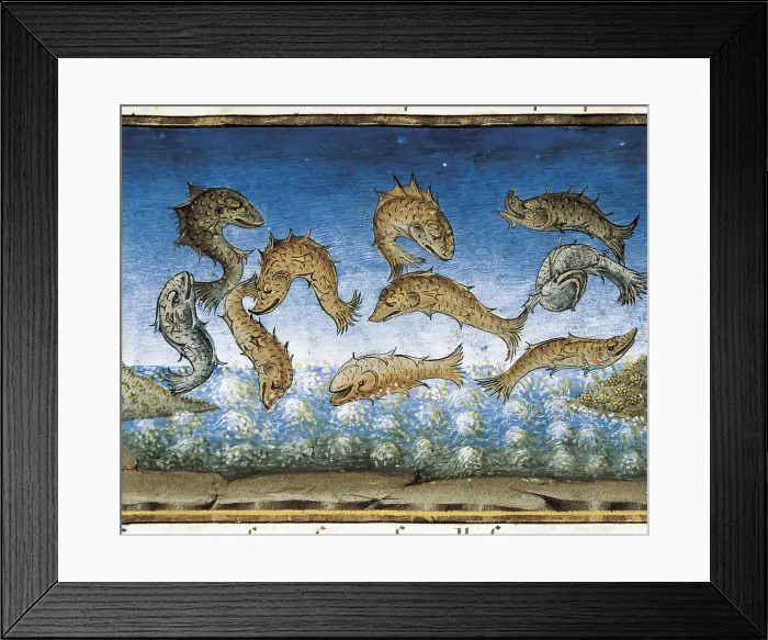 Framed Print : DE PREDIS, Cristoforo (1440-1486). Stories of Saint Joachim, Saint Anne, Virgin Mary, Jesus, the Baptist and the End of the World. 1476