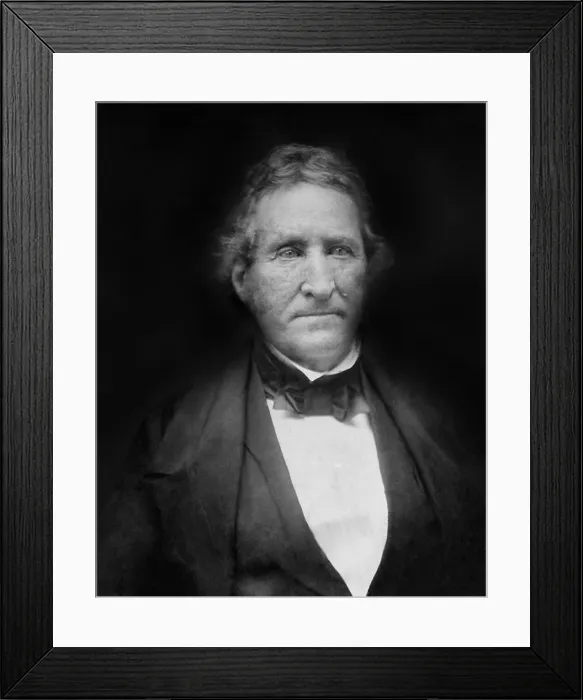 Framed Print : Thomas Hart Benton, Democratic Senator from Missouri 1821 to 1851, in a daguerreotype by Mathew Brady, ca. 1850