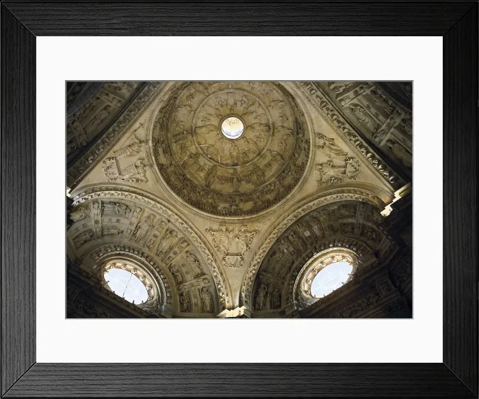 Framed Print : GAINZA, Martn (-1556); RIAO, Diego (1495-1534). Seville Cathedral. Main Sacristy. 1528-1543. SPAIN. Sevilla. Cathedral. Renaissance art. Plateresque. Architecture