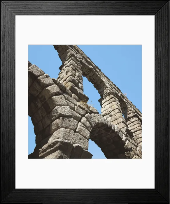 Framed Print : Aqueduct in Segovia. 1st c. SPAIN. CASTILE AND LEON. SEGOVIA. Segovia. Roman art. Early Empire. Architecture. AISA / Everett Collection**US SALES ONLY**