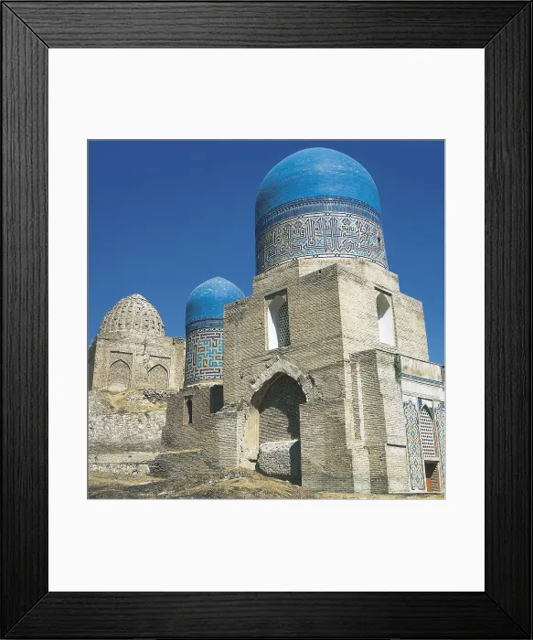 Framed Print : UZBEKISTAN. SAMARKAND. Samarkand. Shaji Zinda Necropolis. Mausoleums. Islamic art. AISA / Everett Collection**US SALES ONLY**