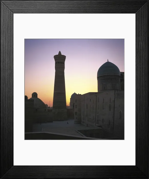 Framed Print : UZBEKISTAN. BUKHARA. Bukhara. Minaret and Kalyan Mosque. AISA / Everett Collection**US SALES ONLY**