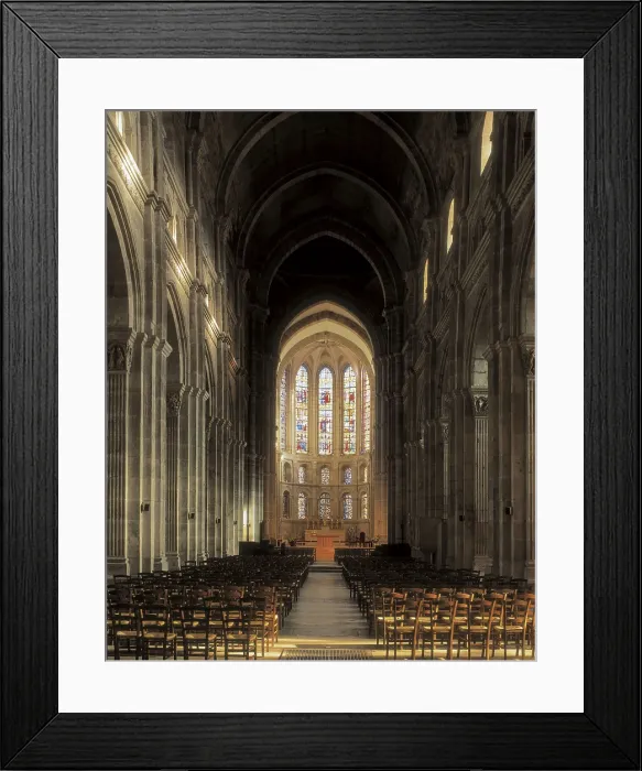 Framed Print : Cathedral of Saint Lazare. 1120-1178. FRANCE. BURGUNDY. SANE-ET-LOIRE. Autun. Cathedral of St. Lazare. Central nave. Romanesque art. Architecture Framed Print : Cathedral of Saint Lazare. 1120-1178. FRANCE. BURGUNDY. SANE-ET-LOIRE. Autun. Cathedral of St. Lazare. Central nave. Romanesque art. Architecture