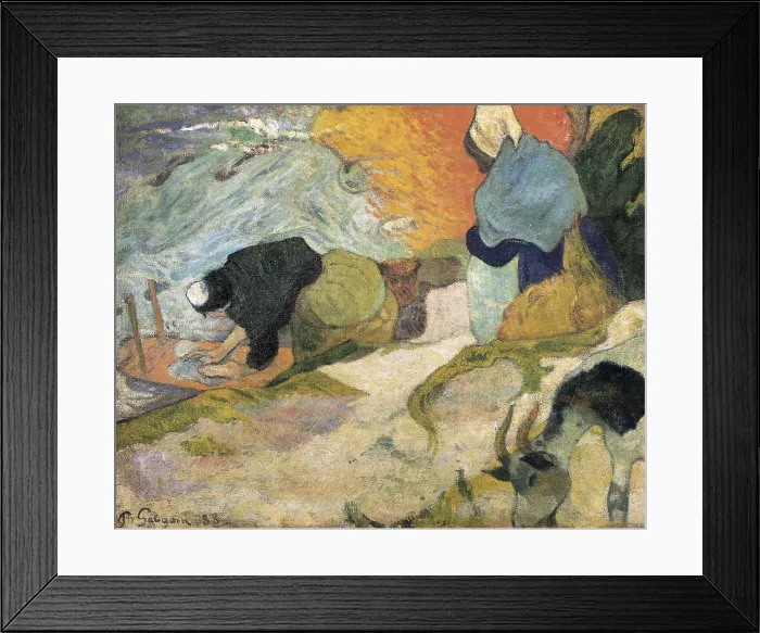 Framed Print : GAUGUIN, Paul (1848-1903). Washerwomen of Arles. 1888. Post-Impressionism. Oil on canvas. SPAIN. Bilbao. Bilbao Fine Arts Museum. AISA / Everett Collection**US SALES ONLY** Framed Print : GAUGUIN, Paul (1848-1903). Washerwomen of Arles. 1888. Post-Impressionism. Oil on canvas. SPAIN. Bilbao. Bilbao Fine Arts Museum. AISA / Everett Collection**US SALES ONLY**