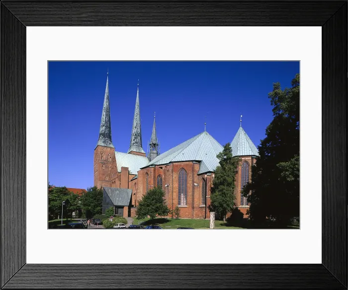 Framed Print : Saint Mary's Church. ca. 1250 - 1350. GERMANY. Lbeck. Gothic art. Architecture. AISA / Everett Collection**US SALES ONLY**