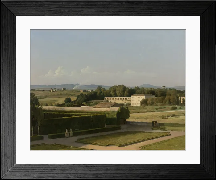 Framed Print : View of the Gardens of Villa Medici, by Michel-Martin Drolling, 1811-16, French oil painting, on canvas Framed Print : View of the Gardens of Villa Medici, by Michel-Martin Drolling, 1811-16, French oil painting, on canvas