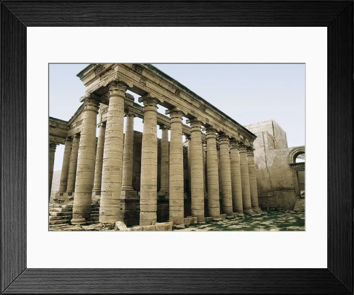 Framed Print : IRAQ. Mosul. Hatra. Temple of the city (2nd c.). Parthian art. Architecture. AISA / Everett Collection**US SALES ONLY**