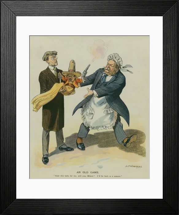 Framed Print : AN OLD GAME, by Louis M. Glackens, published in PUCK, March 5, 1913