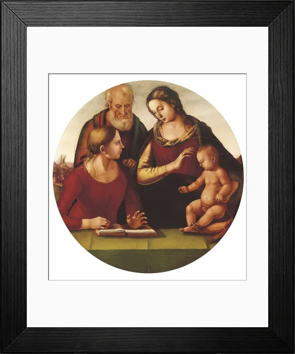 Framed Print : SIGNORELLI, Luca (1445-1523). Madonna and Child with Saint Joseph and Another Saint. 1490-1492. Renaissance art. Quattrocento. Painting. ITALY. Florence. Pitti Palace Framed Print : SIGNORELLI, Luca (1445-1523). Madonna and Child with Saint Joseph and Another Saint. 1490-1492. Renaissance art. Quattrocento. Painting. ITALY. Florence. Pitti Palace