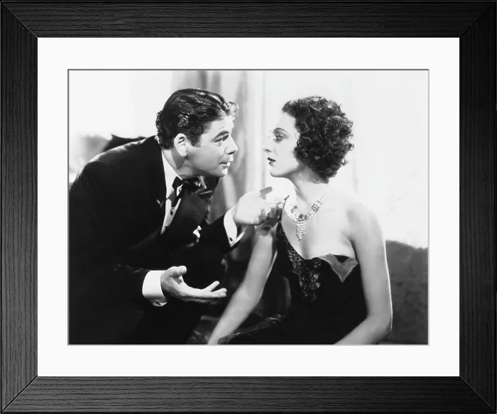 Framed Print : SCARFACE, from left: Paul Muni, Ann Dvorak, 1932