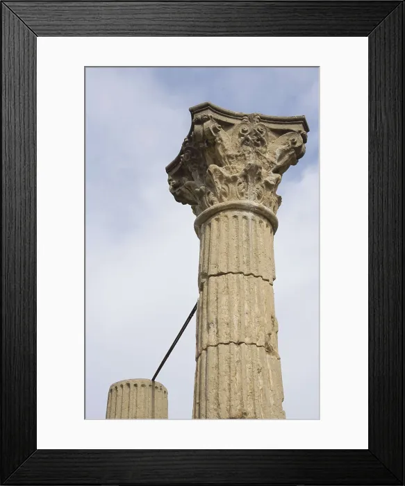 Framed Print : SPAIN. CATALONIA. TARRAGONA. Tarragona. Forum Square. Corinthian column. Roman art. Early Empire. Architecture. AISA / Everett Collection**US SALES ONLY**