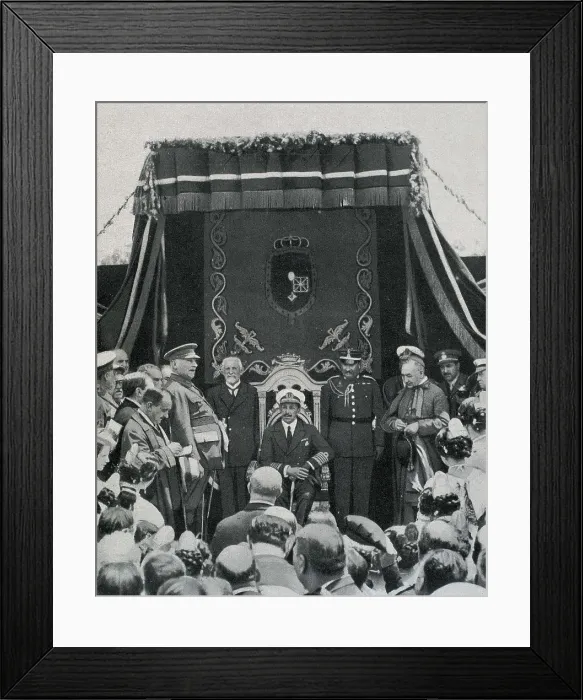 Framed Print : SPAIN. Sagunto. Spain. Primo de Rivera's Dictatorship. Inauguration of the Monument to the Restoration in Sagunto. The General Primo de Rivera and Alfonso XIII Framed Print : SPAIN. Sagunto. Spain. Primo de Rivera's Dictatorship. Inauguration of the Monument to the Restoration in Sagunto. The General Primo de Rivera and Alfonso XIII