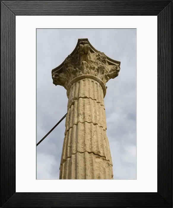 Framed Print : SPAIN. CATALONIA. TARRAGONA. Tarragona. Forum Square. Corinthian column. Roman art. Early Empire. Architecture. AISA / Everett Collection**US SALES ONLY**
