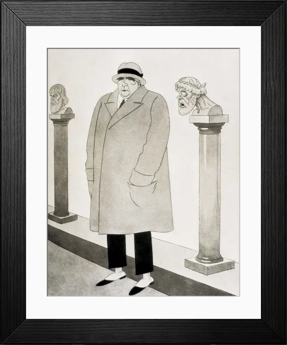Framed Print : ORS, Eugeni d (1881-1954). Caricature by Echea (1927). AISA / Everett Collection**US SALES ONLY** Framed Print : ORS, Eugeni d (1881-1954). Caricature by Echea (1927). AISA / Everett Collection**US SALES ONLY**