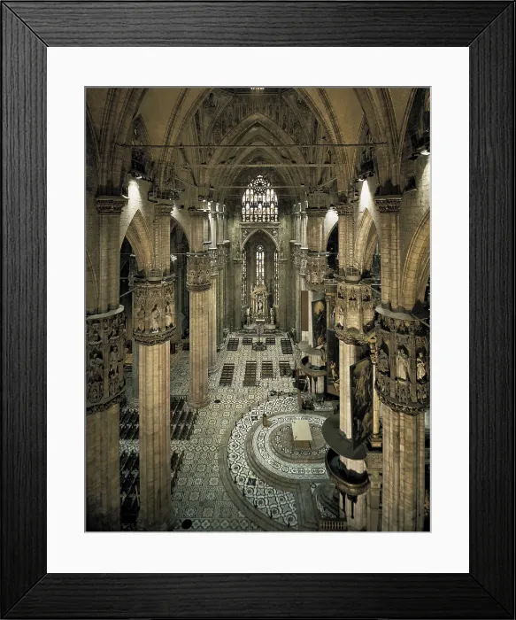 Framed Print : Duomo or Cathedral of Milan. 1380s. ITALY. Milan. Duomo. Transept. Gothic art. Architecture. AISA / Everett Collection**US SALES ONLY**
