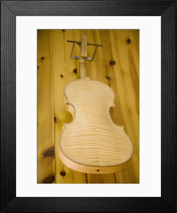 Framed Print : ITALY. Cremona. Luthier's workshop. String instruments: unfinished violin. AISA / Everett Collection**US SALES ONLY**
