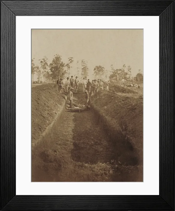 Framed Print : Andersonville Prison, Georgia, was photographed by A. J. Riddle, on August 17, 1864 Framed Print : Andersonville Prison, Georgia, was photographed by A. J. Riddle, on August 17, 1864