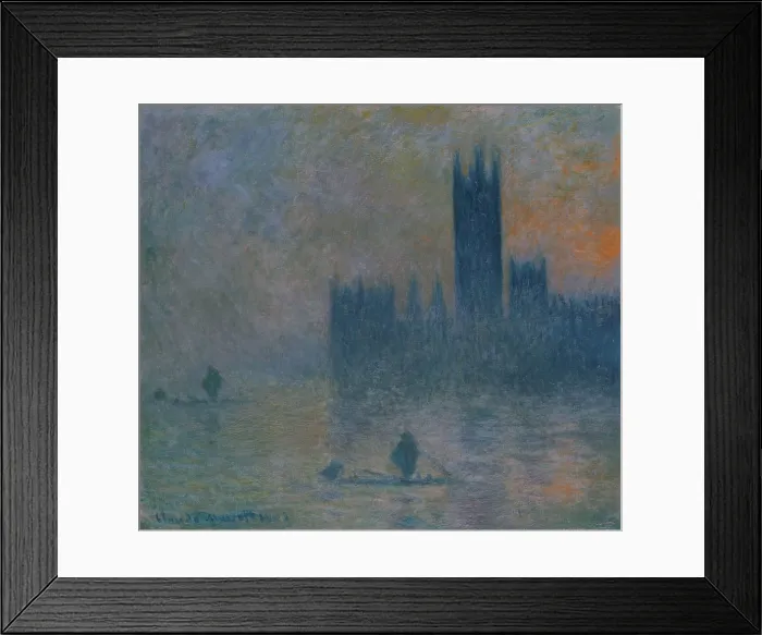 Framed Print : The Houses of Parliament (Effect of Fog), by Claude Monet, 1903-4, French impressionist oil painting Framed Print : The Houses of Parliament (Effect of Fog), by Claude Monet, 1903-4, French impressionist oil painting