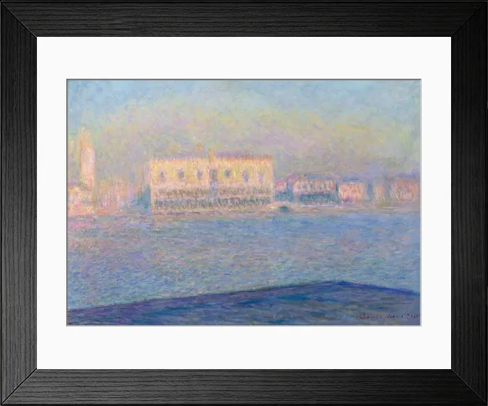 Framed Print : The Doges Palace Seen from San Giorgio Maggiore, by Claude Monet, 1908, impressionist oil painting Framed Print : The Doges Palace Seen from San Giorgio Maggiore, by Claude Monet, 1908, impressionist oil painting