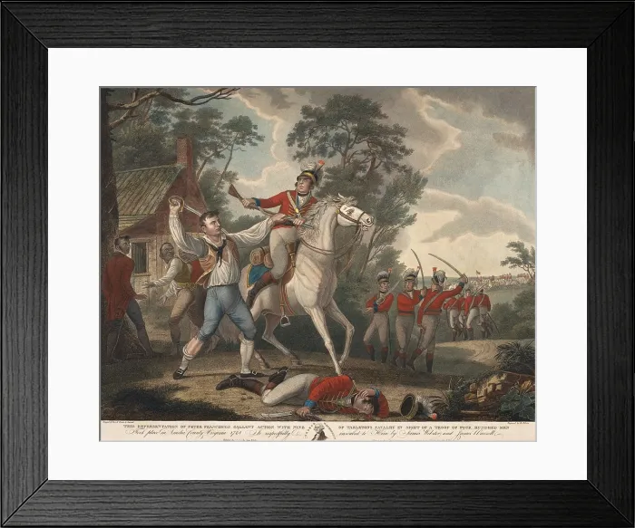 Framed Print : Peter Francisco, the Virginia Giant, was an unusual Patriot hero of the American Revolution