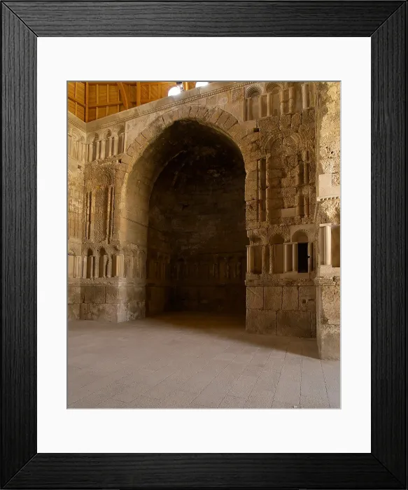 Framed Print : Vestibule of the Umayyad Palace, 724-743, 8th Century A.D. stone building - Jordan, Amman, Citadel. Detail Framed Print : Vestibule of the Umayyad Palace, 724-743, 8th Century A.D. stone building - Jordan, Amman, Citadel. Detail