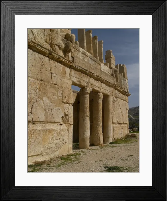 Framed Print : Qasr al-Abd, 180, 2nd Century B.C. stone building - Jordan, Amman, Iraq al-Amir. Whole artwork view Framed Print : Qasr al-Abd, 180, 2nd Century B.C. stone building - Jordan, Amman, Iraq al-Amir. Whole artwork view