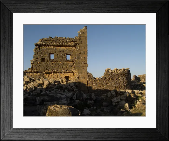 Framed Print : 3rd House at Umm el-Jimal, 5th-6th Century A.D. stone building - Jordan, Mafraq, Umm el-Jimal. Whole artwork view Framed Print : 3rd House at Umm el-Jimal, 5th-6th Century A.D. stone building - Jordan, Mafraq, Umm el-Jimal. Whole artwork view