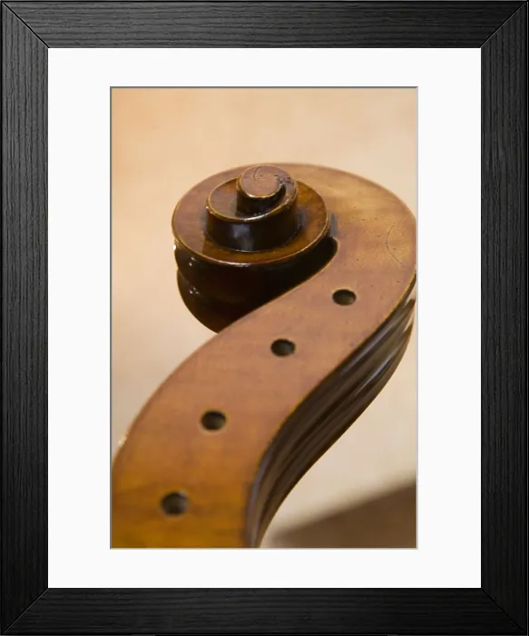 Framed Print : ITALY. Cremona. Luthier's workshop. Pegbox of string instrument. AISA / Everett Collection**US SALES ONLY**