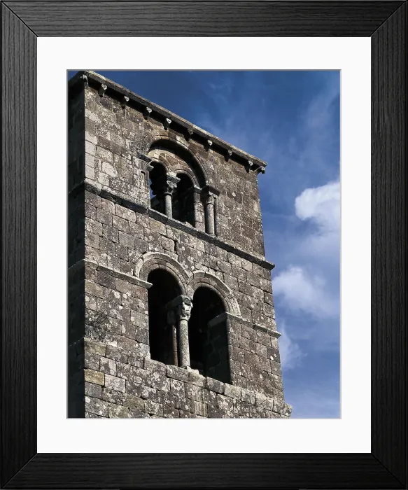 Framed Print : SPAIN. Vizcanos de la Sierra. Church of San Jorge, 11th c. Tower. Romanesque art. Architecture. AISA / Everett Collection**US SALES ONLY** Framed Print : SPAIN. Vizcanos de la Sierra. Church of San Jorge, 11th c. Tower. Romanesque art. Architecture. AISA / Everett Collection**US SALES ONLY**