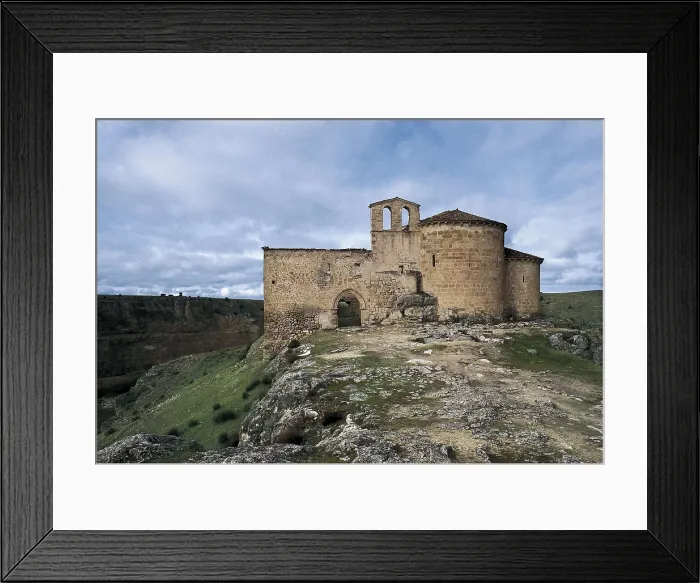 Framed Print : SPAIN. CASTILE AND LEON. SEGOVIA. Carrascal del Ro. Romanesque hermitage of San Frutos (11th c.). Romanesque art. Architecture. AISA / Everett Collection**US SALES ONLY**