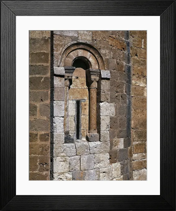 Framed Print : SPAIN. CASTILE AND LEON. BURGOS. Villahizn de Trevio. Window of the apse of the church of Santa Mara. Romanesque art. Architecture. AISA / Everett Collection**US SALES ONLY** Framed Print : SPAIN. CASTILE AND LEON. BURGOS. Villahizn de Trevio. Window of the apse of the church of Santa Mara. Romanesque art. Architecture. AISA / Everett Collection**US SALES ONLY**