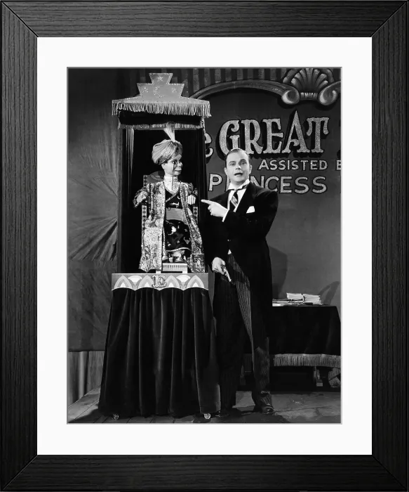Framed Print : YOU CAN'T CHEAT AN HONEST MAN, from left, Charlie McCarthy, Edgar Bergen, 1939