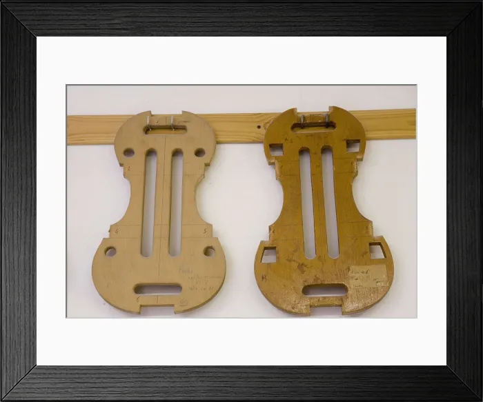 Framed Print : ITALY. Cremona. Luthier's workshop. Pieces of string instrument. AISA / Everett Collection**US SALES ONLY**