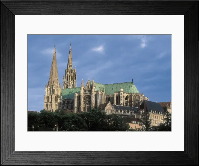 Framed Print : Notre-Dame Cathedral of Chartres. 1194-1290. FRANCE. Chartres. Notre Dame cathedral. Northern side. Gothic art. Architecture. AISA / Everett Collection**US SALES ONLY**