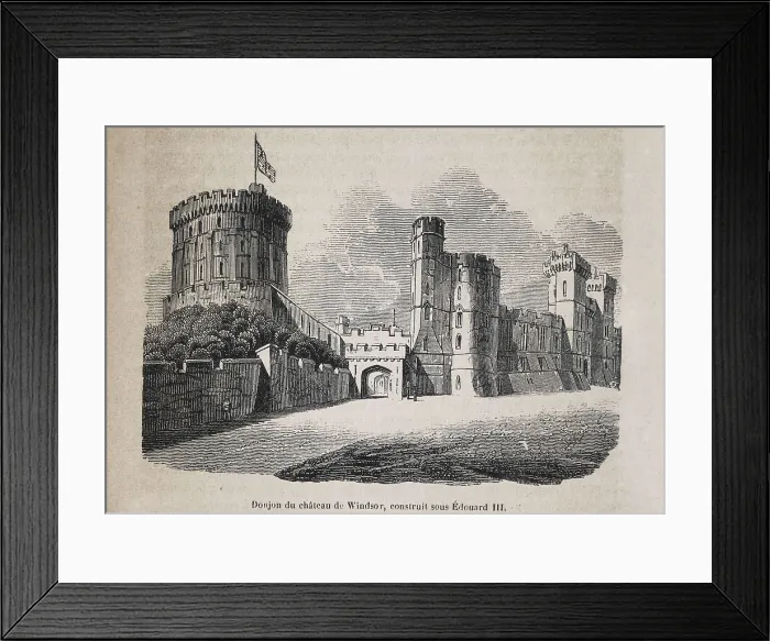 Framed Print : Windsor Castle. Engraving. AISA / Everett Collection**US SALES ONLY**