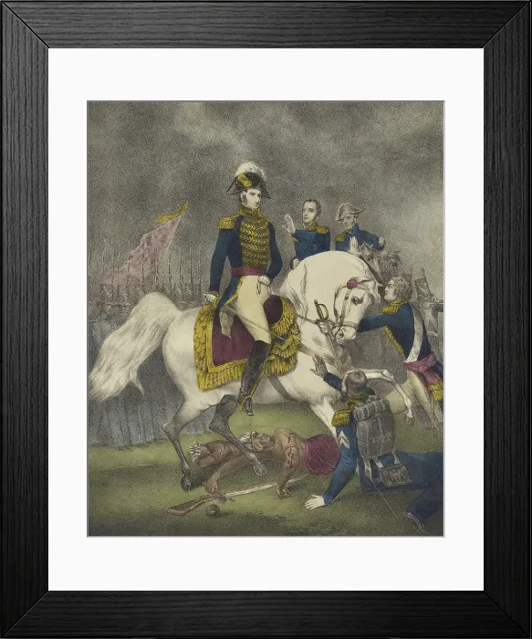Framed Print : General William Henry Harrison at the Battle of Tippecanoe, Sept. 26, 1811