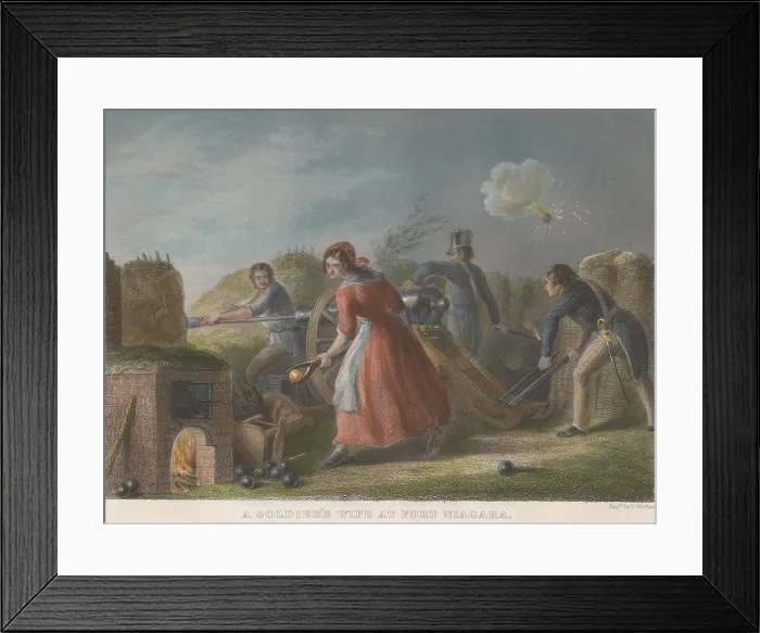 Framed Print : War of 1812, bombardment of British Fort George, Nov. 1812