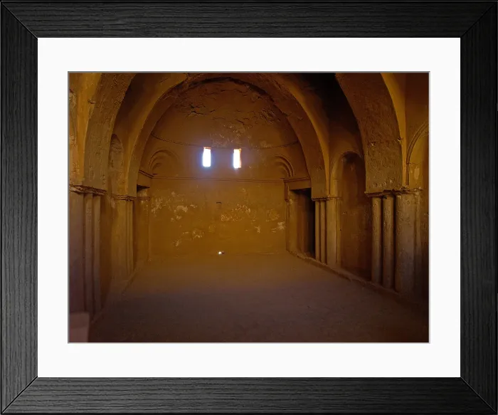 Framed Print : Castle of al-Kharana (Qasr al-Kharana), 705-710, 8th Century A.D. stone building - Jordan, Amman. Detail