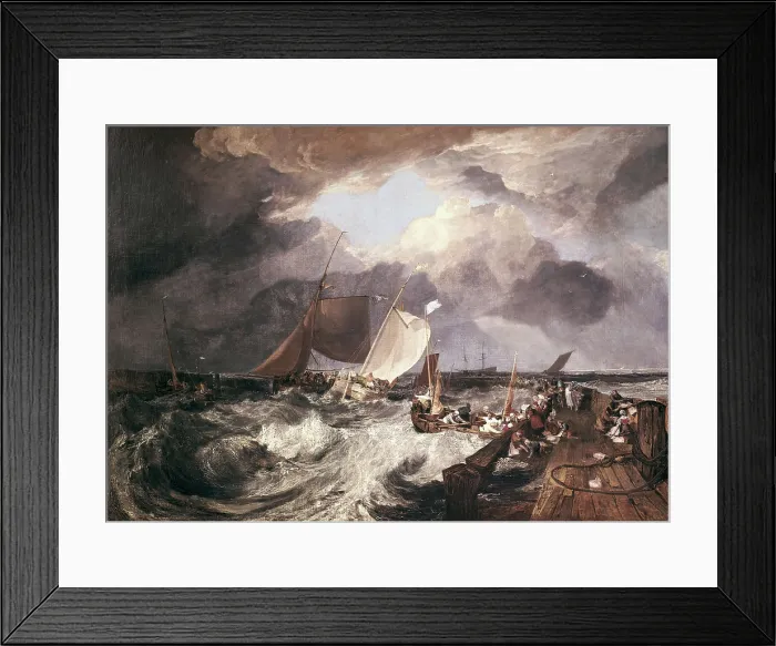 Framed Print : TURNER, Joseph Mallord William (1775-1851). Calais Pier. 1803 Framed Print : TURNER, Joseph Mallord William (1775-1851). Calais Pier. 1803